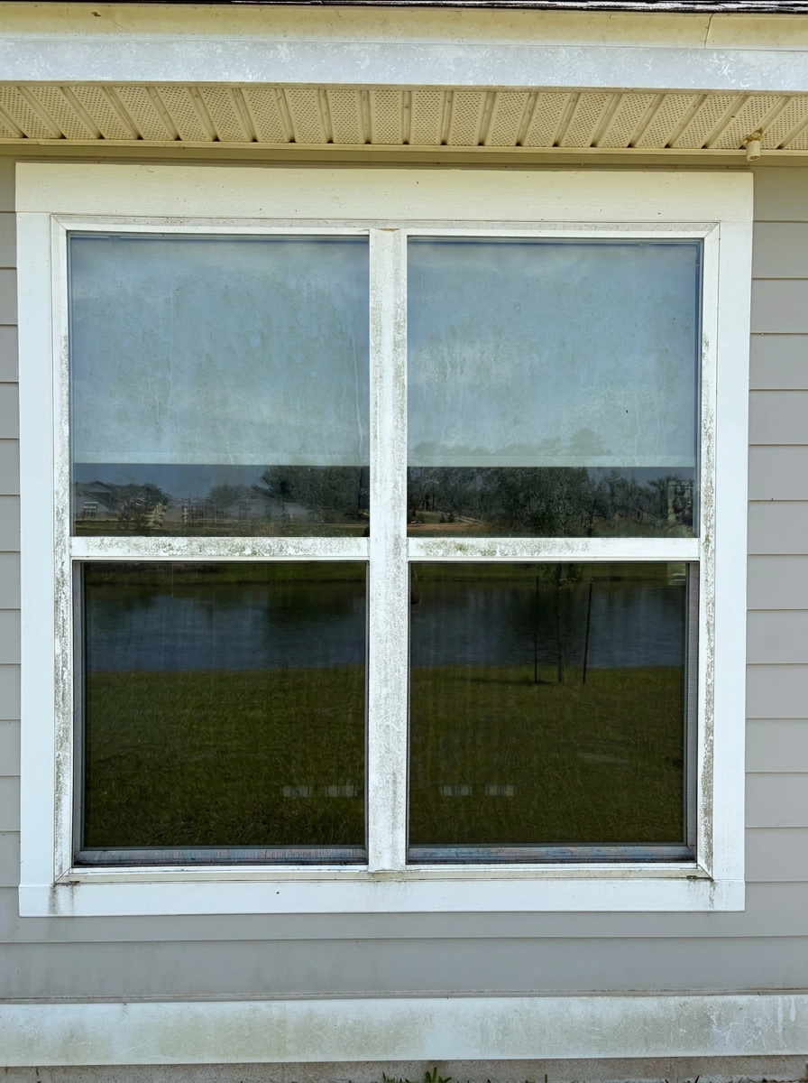Window detail clean — before